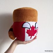 Canadaball_with_a_Coonskin_hat_1