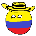 Colombiaball with sombrero vueltiao