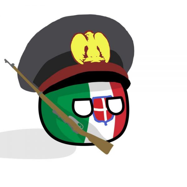 Italiaball with a Gun and Cap