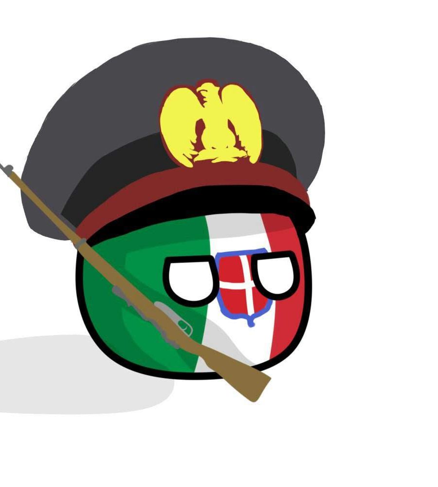 Italiaball with a Gun and Cap