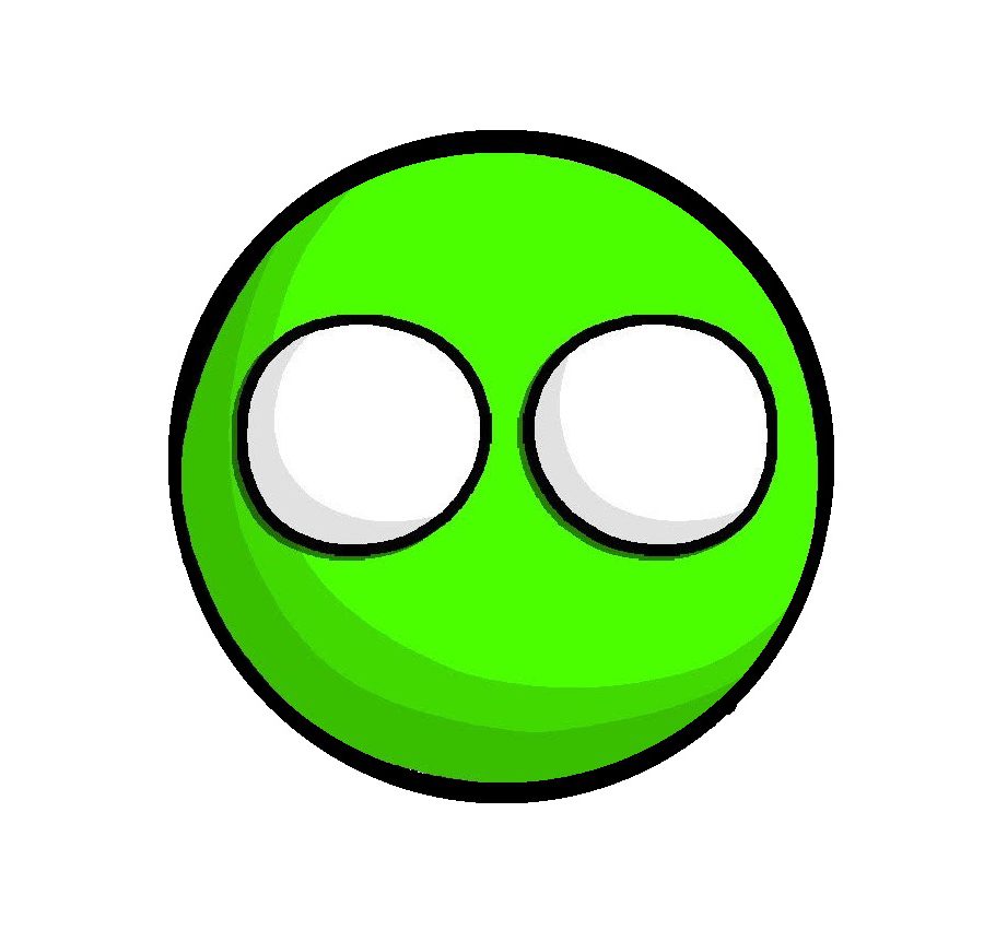 Two green countryballs (special request)
