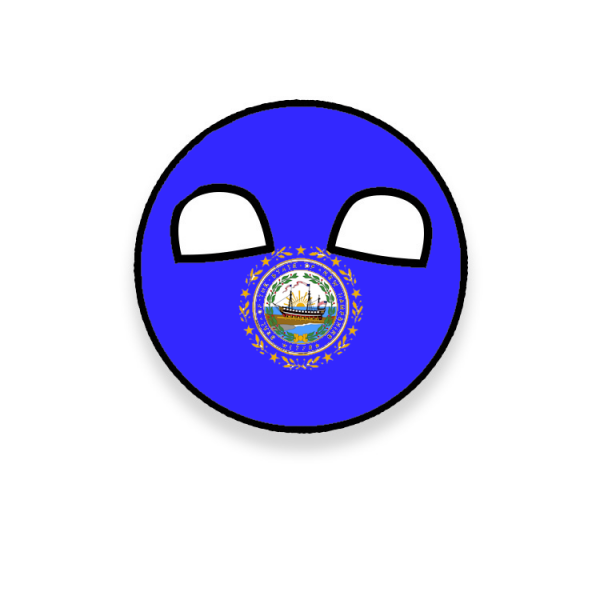 Two New Hampshire countryballs