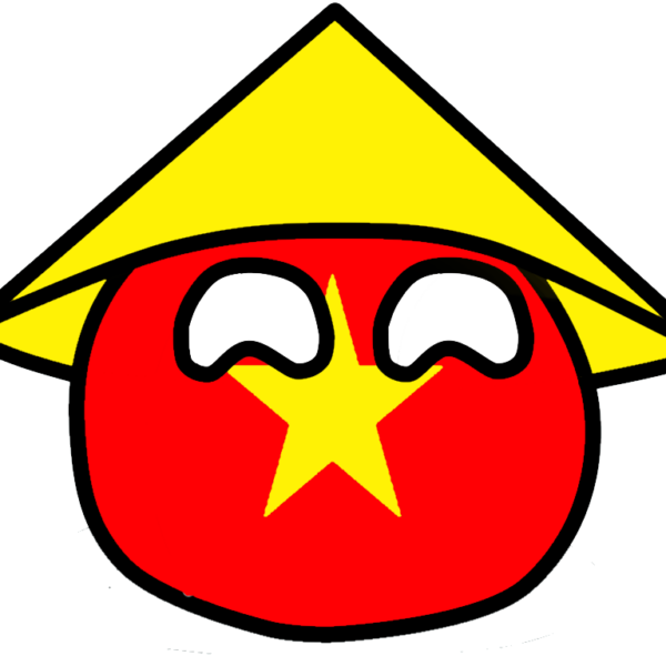 Vietnamball wearing a nón lá (special request)