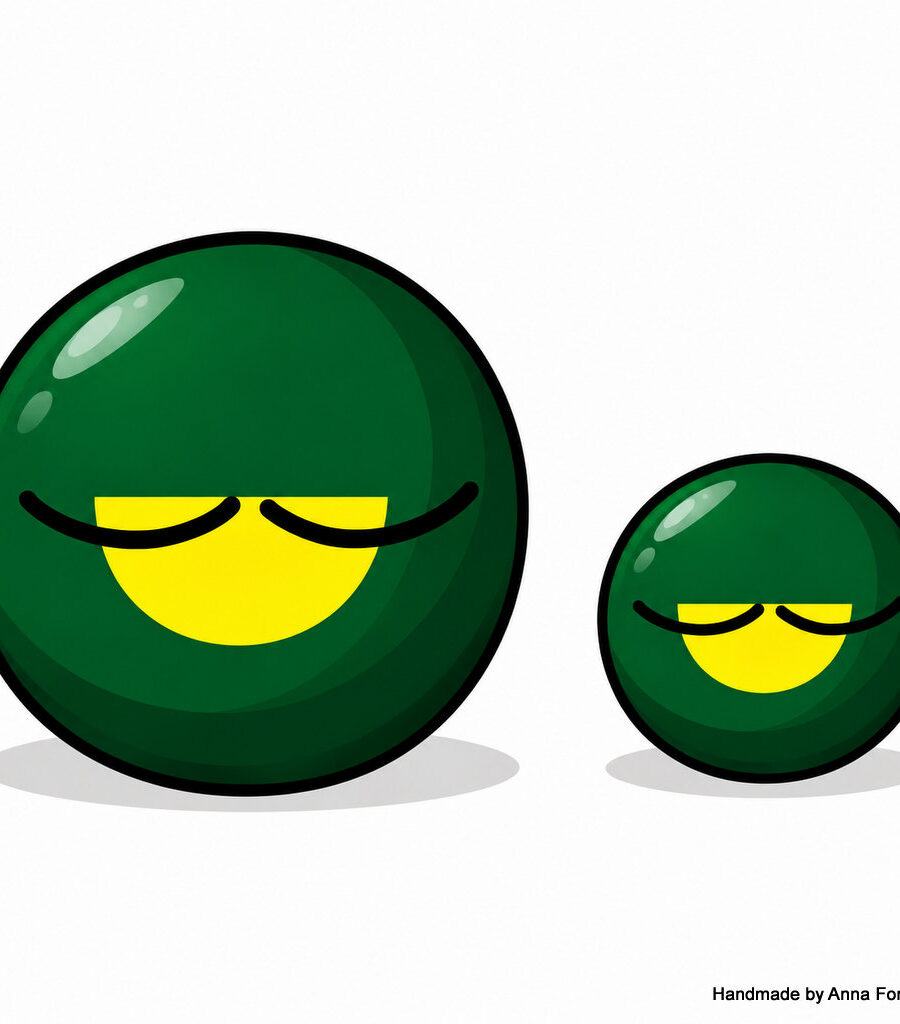 4 Green Customballs – 2 Designs